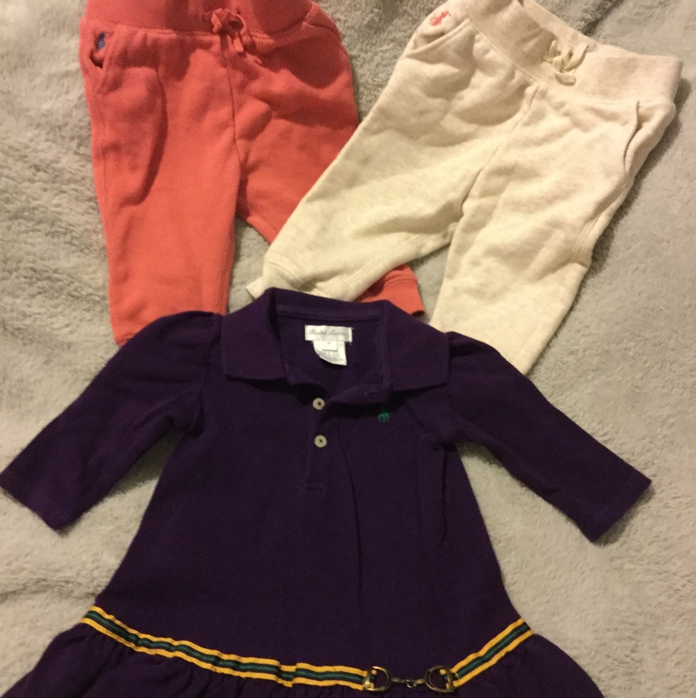 🧨 Ralph Lauran Purple dress 2 pull on sweatpants